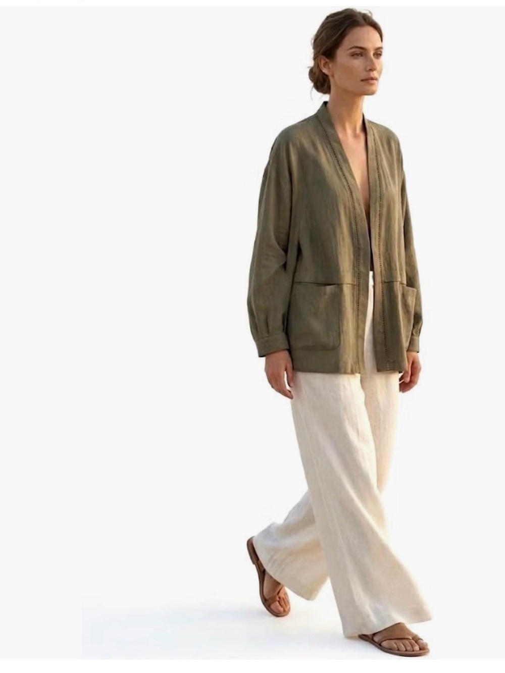 Kimono Jacket - Woodland Green